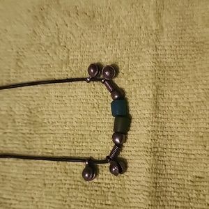 Hippie necklace on leather cord